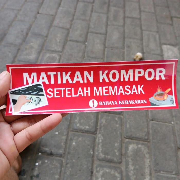 

Sticker Matikan kompor Setelah Memasak 20x6cm