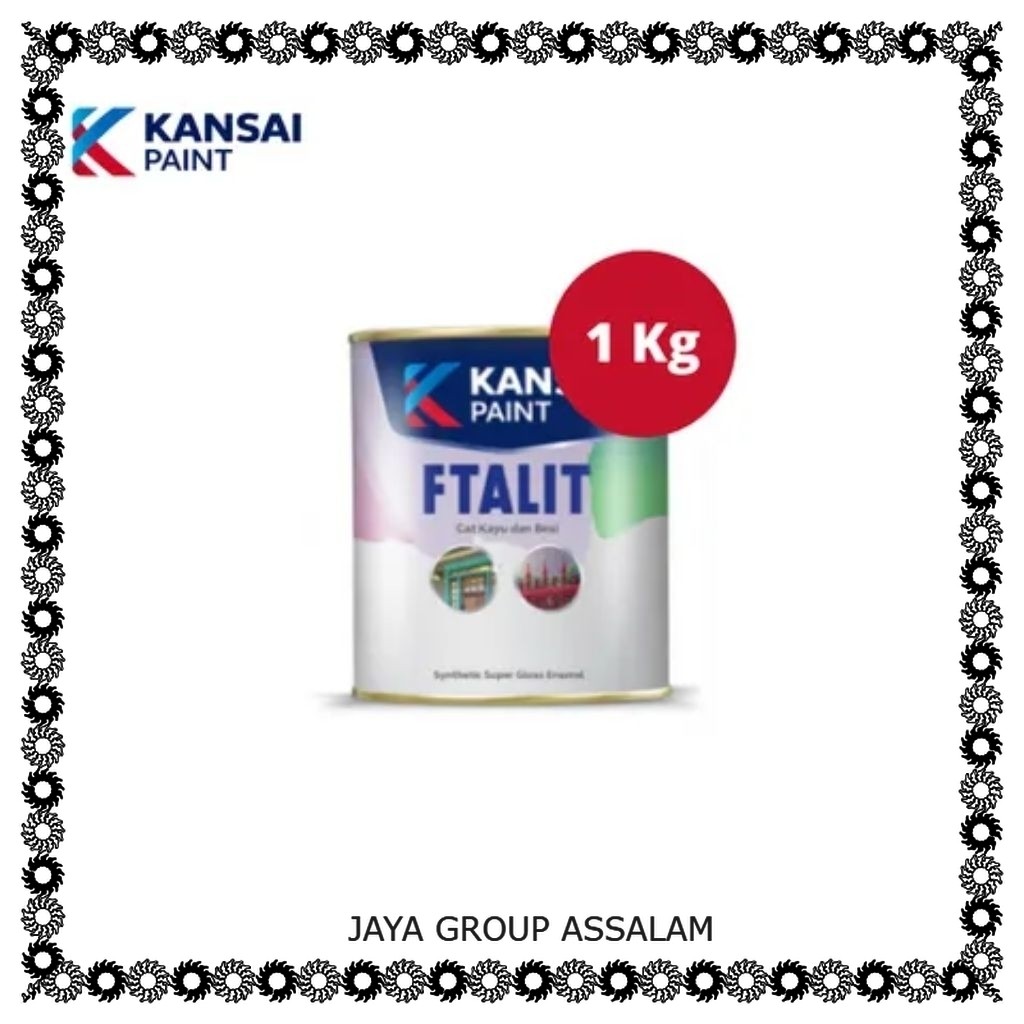 Cat minyak Ftalit kansai paint 1kg emerald -153