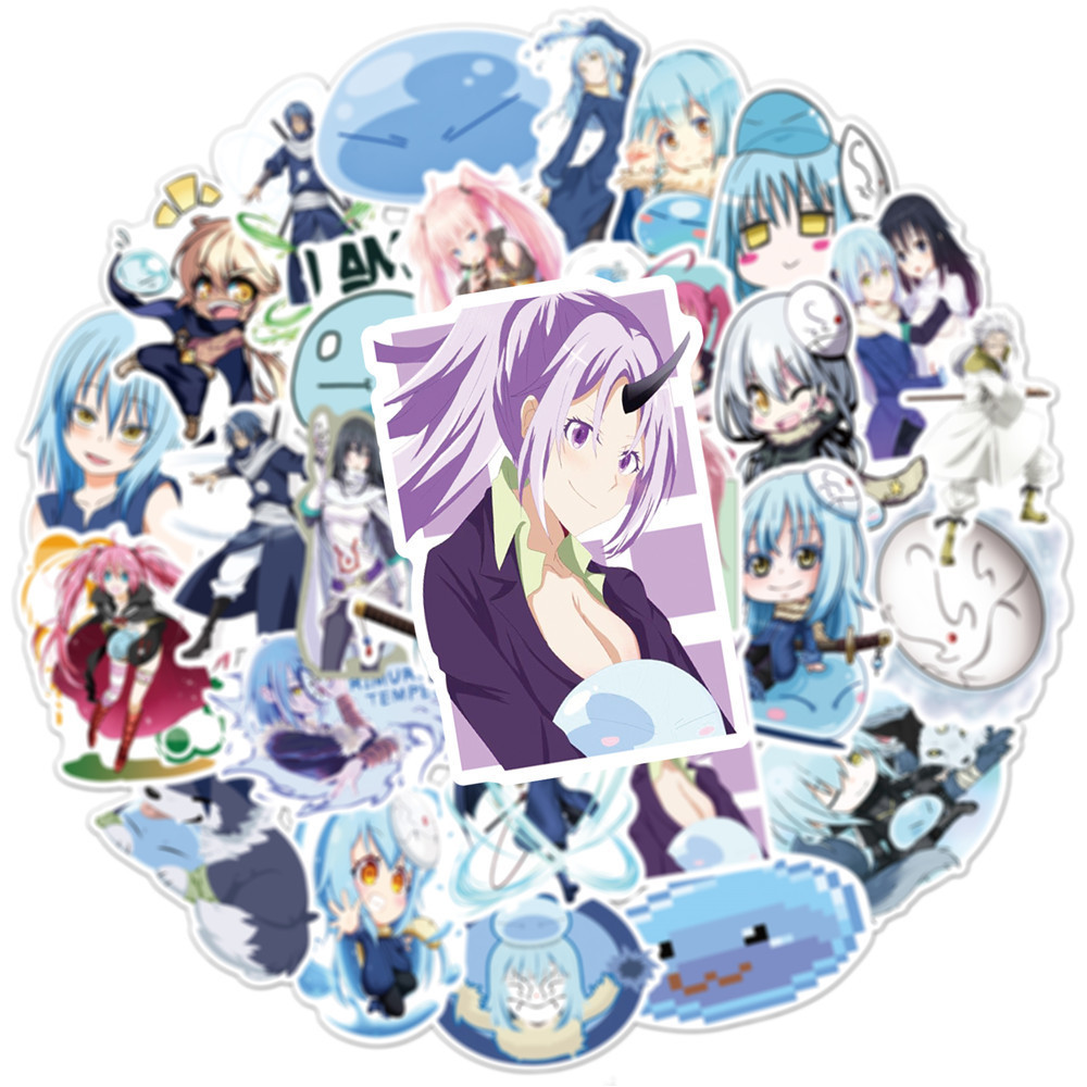 

10/30/50PCS Funny Tensura Stickers Isekai Anime Cartoon Decals Kids Toys Fridge Laptop Phone Guitar Bike Skateboard Decoration