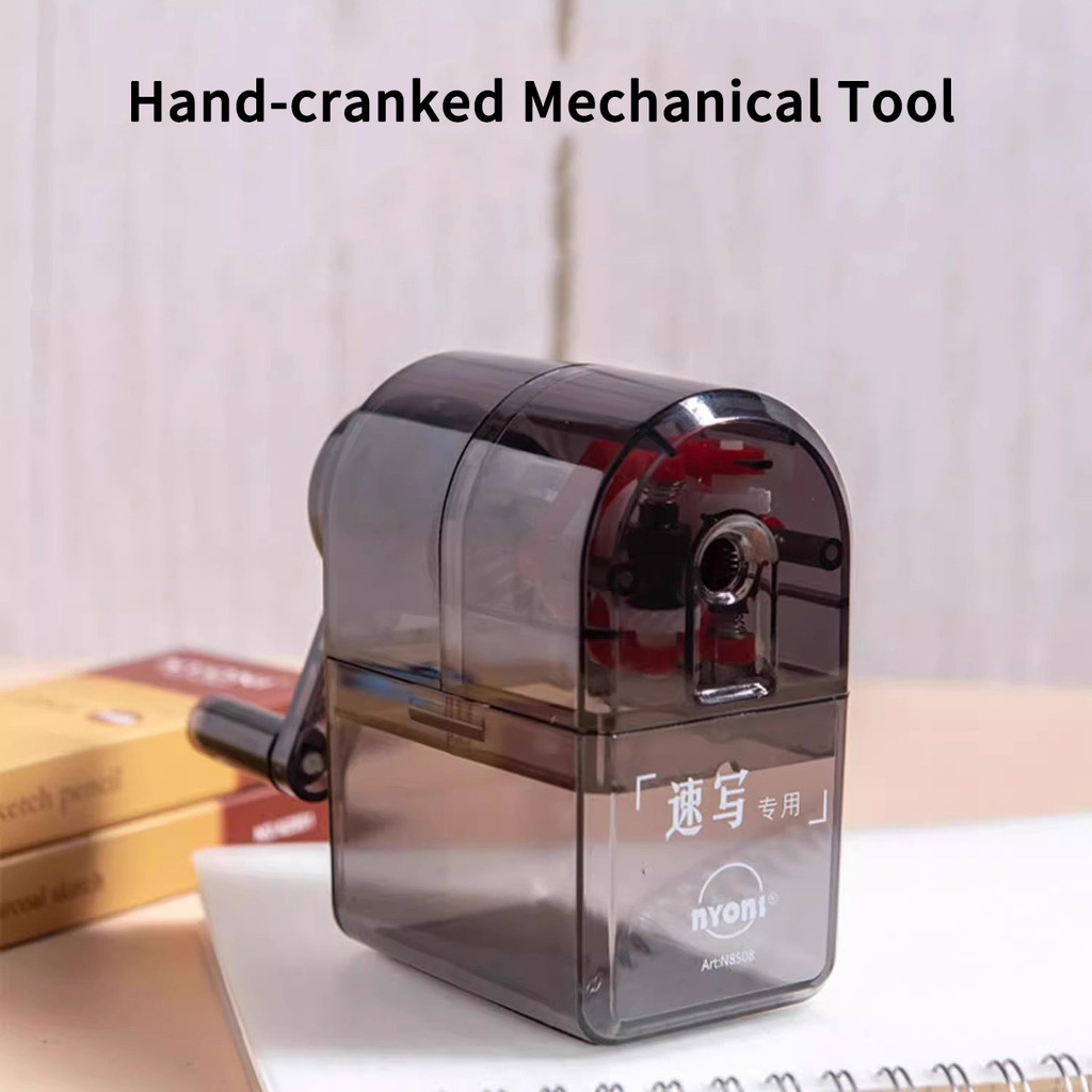 

NYONI Rotary Pencil Sharpener Automatically Enters Lead Anti Sticking Lead Pencil Sharpener Manual for Art Drawing Sketching