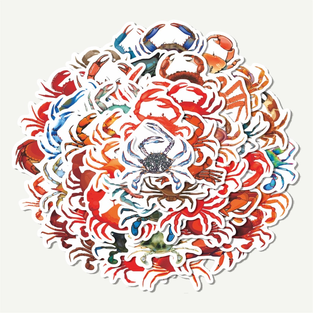 

Sticker Pack Stiker Crab Series [Kepiting] | Sticker TUMBLR | Stiker LAPTOP KOPER HELM
