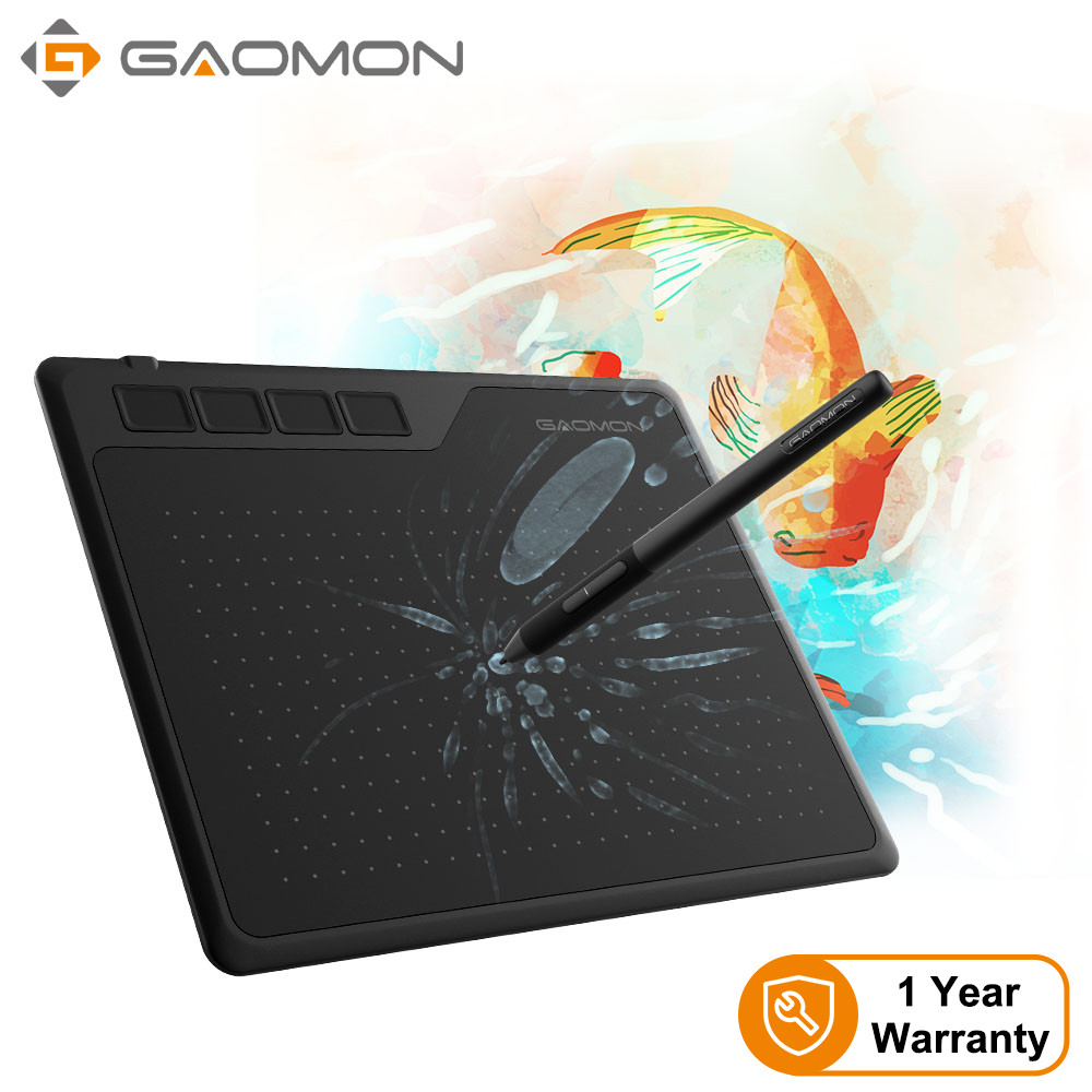GAOMON S620 6.5 x 4 Inches Digital Tablet Anime, Graphic Tablet for Drawing &Playing OSU with 8192 L