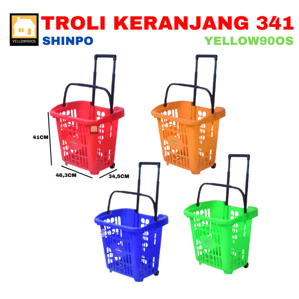 Keranjang Belanja Pasar Supermarket Troli barang 341 Shinpo