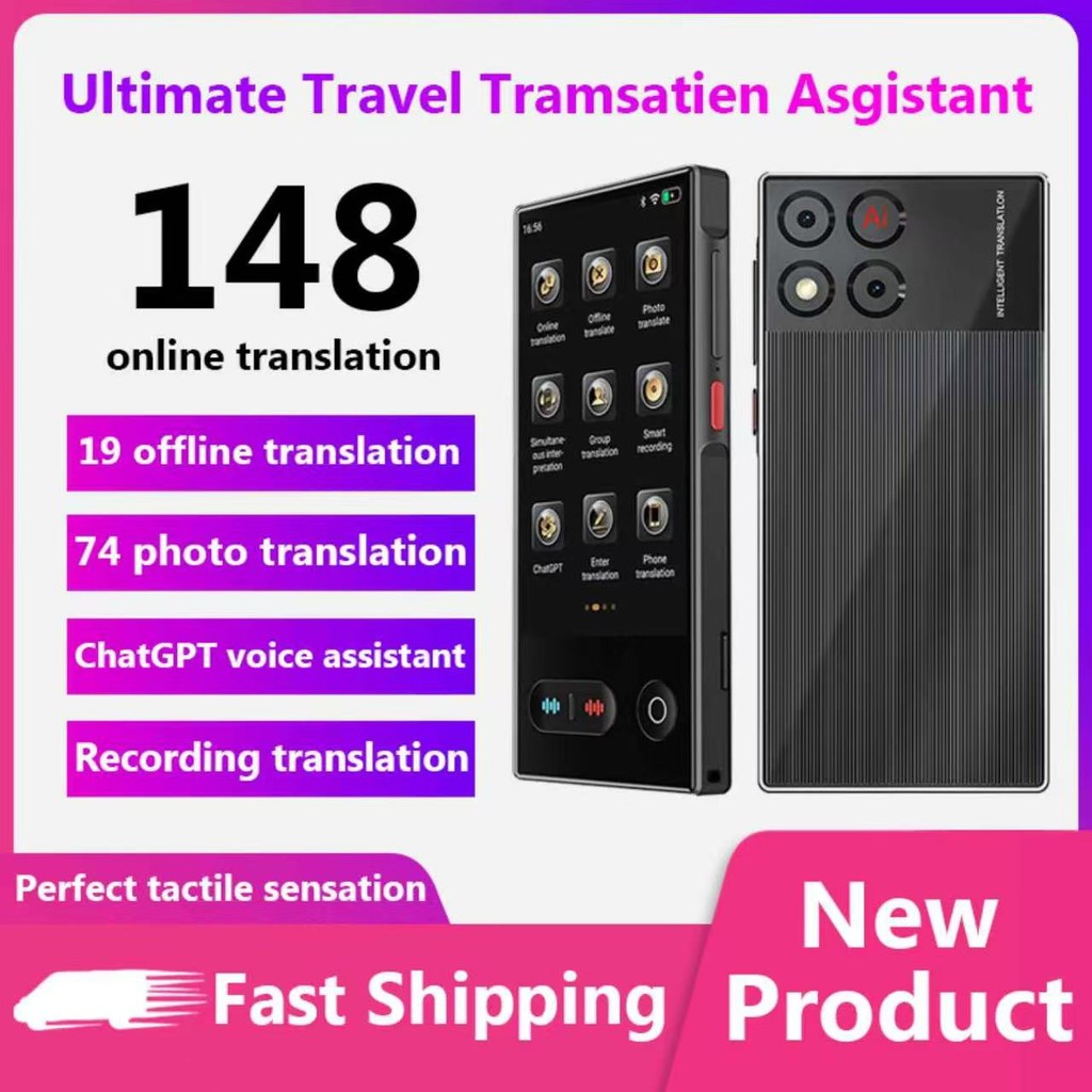 

Language Translator Device 138 In Real-time Online Languages Translation Device Portable AI ChatGPT Photo Intelligent Translate