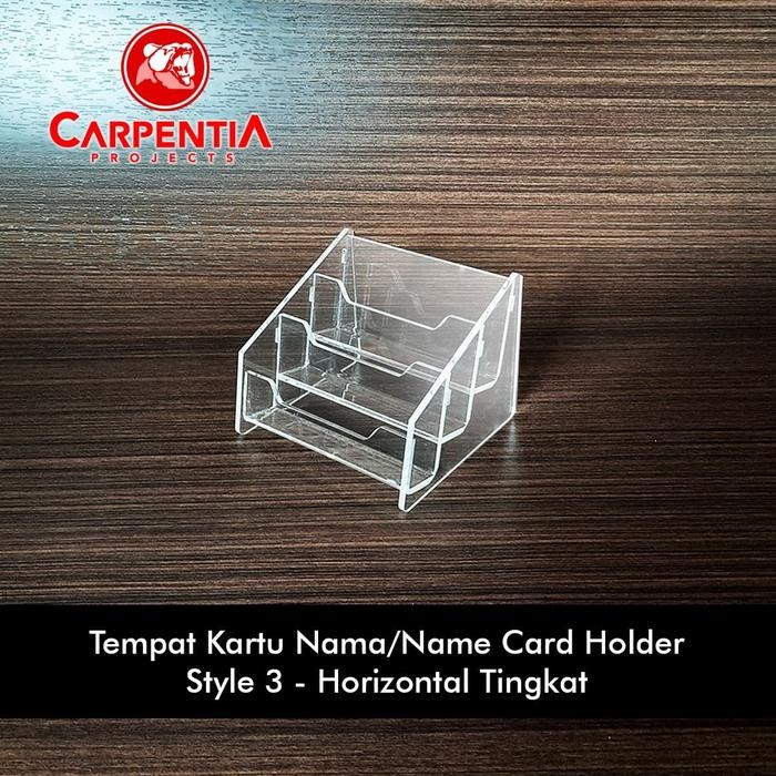 

Carpentia Tempat Kartu Nama Akrilik Tingkat / Acrylic Name Card Holder - Style 3