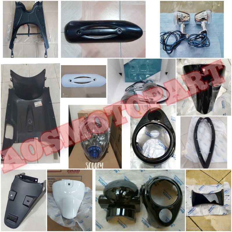 paket body Scoopy lama karbu lampu depan lampu sen Scoopy old Scoopy karbu