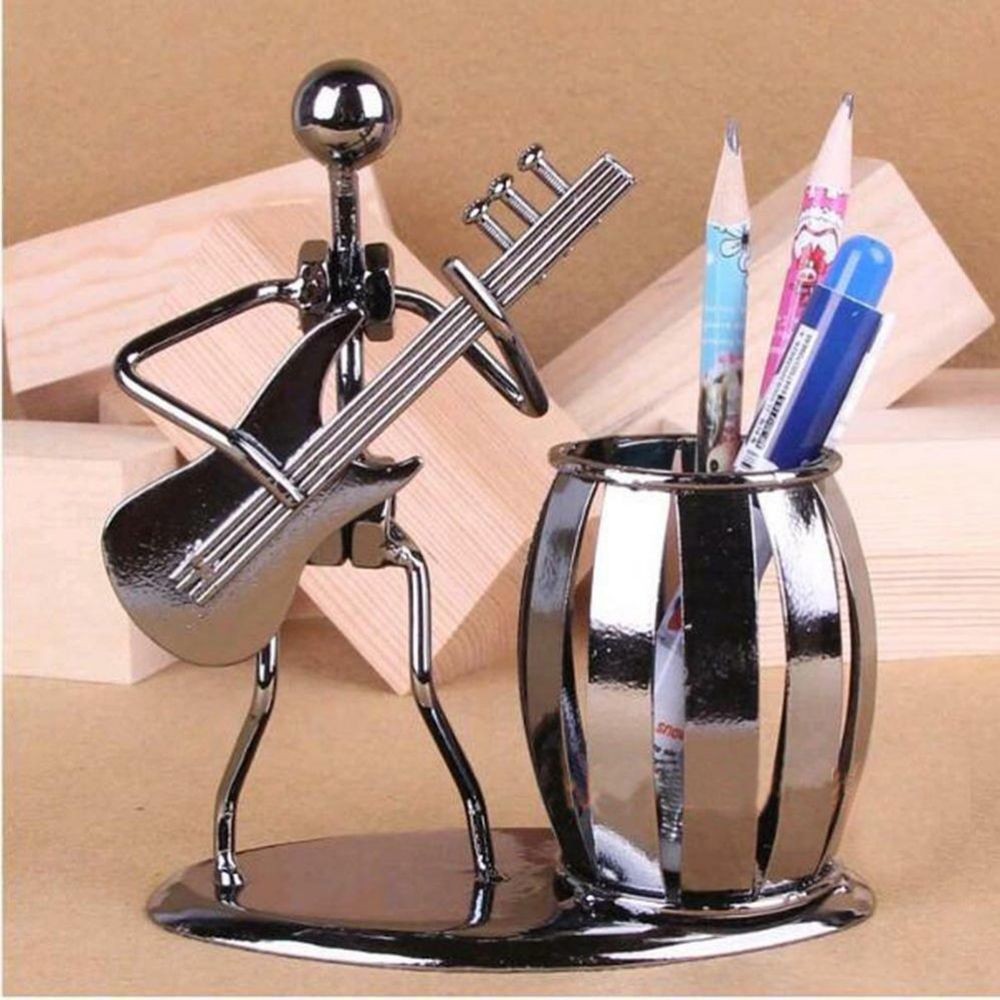 

Metal Creative Vase Desk Tidy Pencil Pot Pen Holder Container Stationery Supplies Organizer School Office