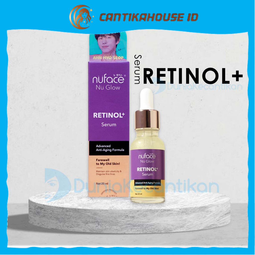 Nuface Nu Glow Retinol+ Serum Wajah Anti Kerutan Serum Retinol Nuface