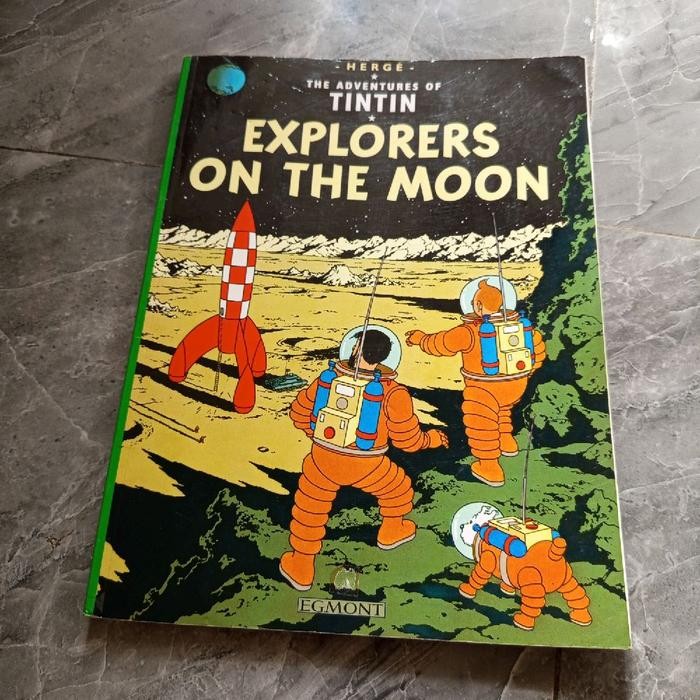THE ADVENTURES OF TINTIN EXPLORERS ON THE MOON-HERGE EGMONT-P5