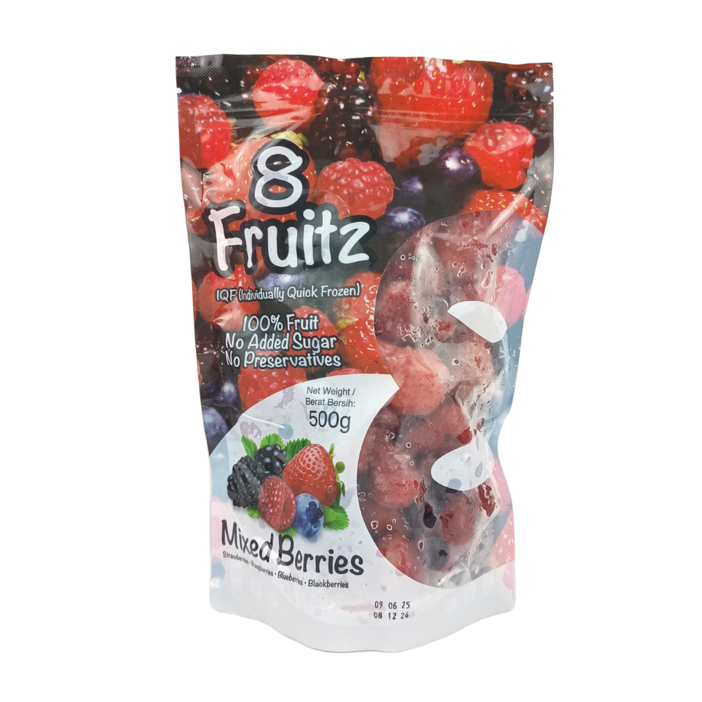 

8 Fruitz Mixed Berries 500Gr Buah Beku Buah Frozen