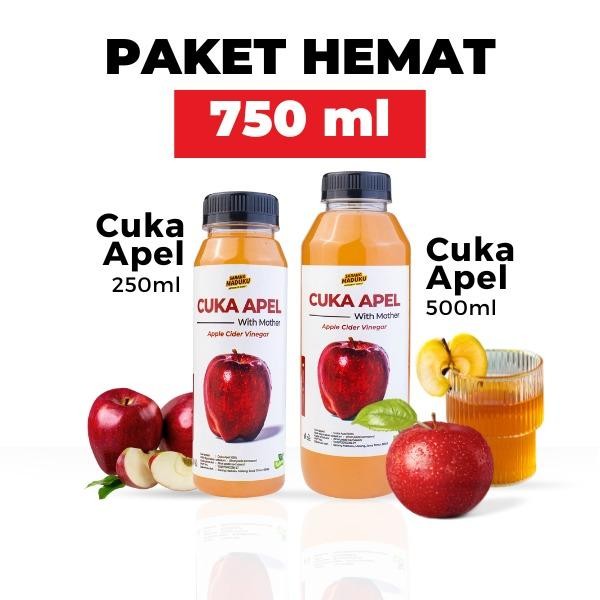 

Cuka Apel with Mother- 750ml Botol