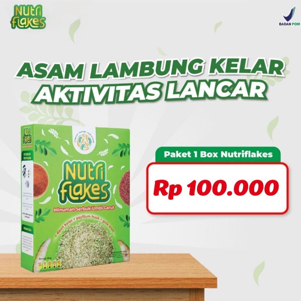 

Nutriflakes Sereal Asam Lambung Original 1 Box