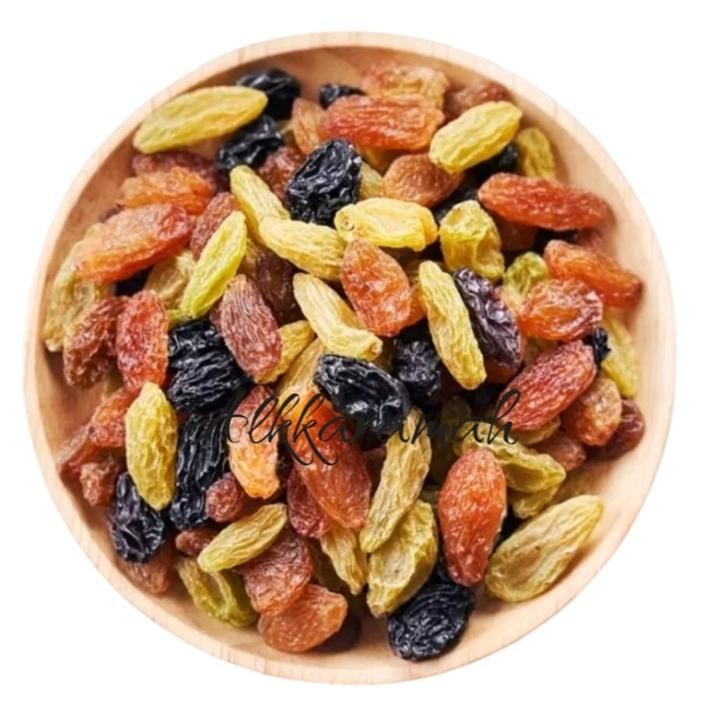 

[TERLARIS] Kismis Mix Unsweetened 500 Gr Ori | Kismis Campur | Kismis Emas, Hijau Dan Hitam Cemilan Diet Food Asam Camilan Manis Makanan - Berat, 250 Gr[TERLARIS ]