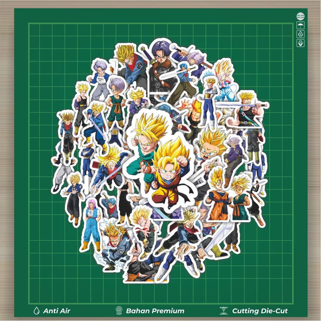 

HOT 50 PCS STIKER Stiker Anime Series Dragon Ball Character TRUNKSStiker Fashion Cars Decal Dingin Kartu Album Custom Vinyl Anti Air- Sticker Aesthetic Buku Journal Koper Casing HP Tablet Laptop Helm Motor Botol Minum