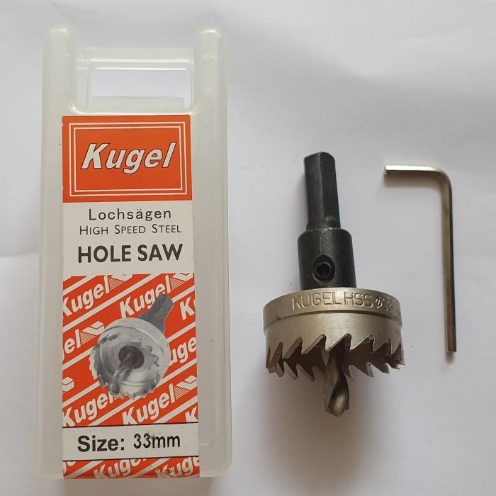 KUGEL Hole saw HSS 33 mm - Mata Bor Besi 33 mm Original HOLE SAW ASLI KUGEL