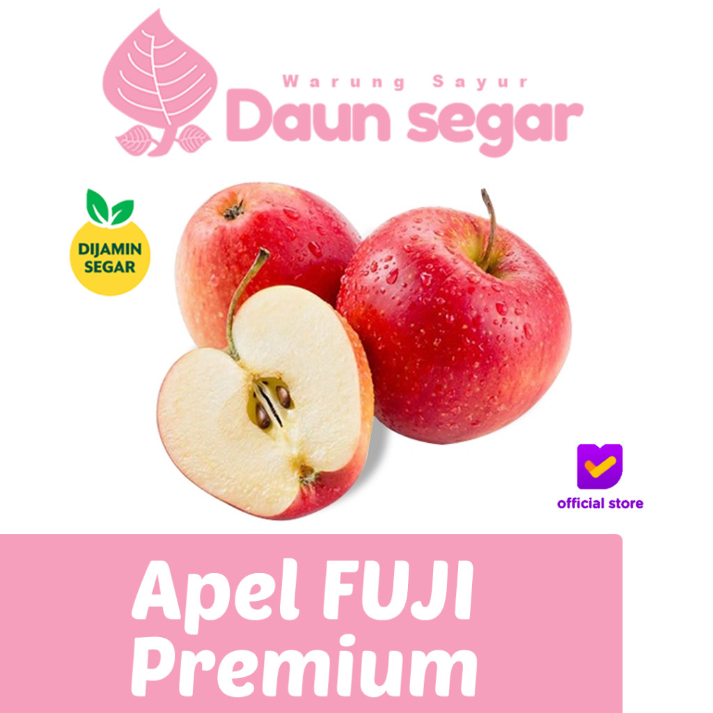 

Apel Fuji Premium Buah Segar Import Pilihan - Daun segar