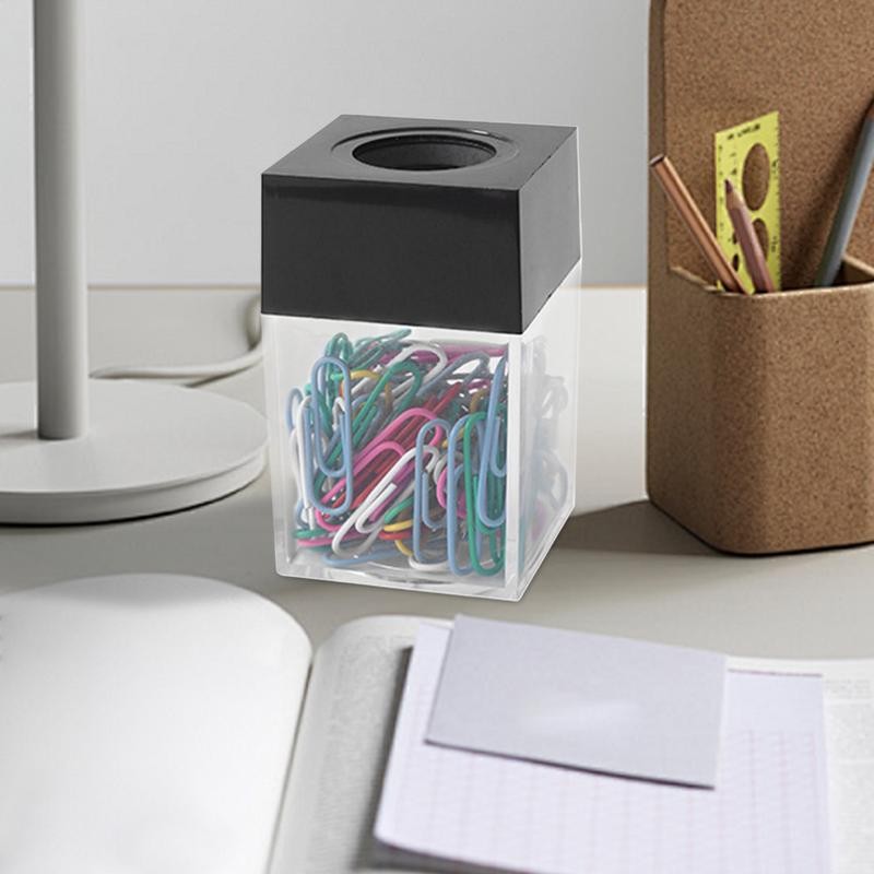 

Paper Clip Holder Magnetic Paperclip Holder For School Transparent Paper Clip Holder Desktop Paper Clip Dispenser For Desk
