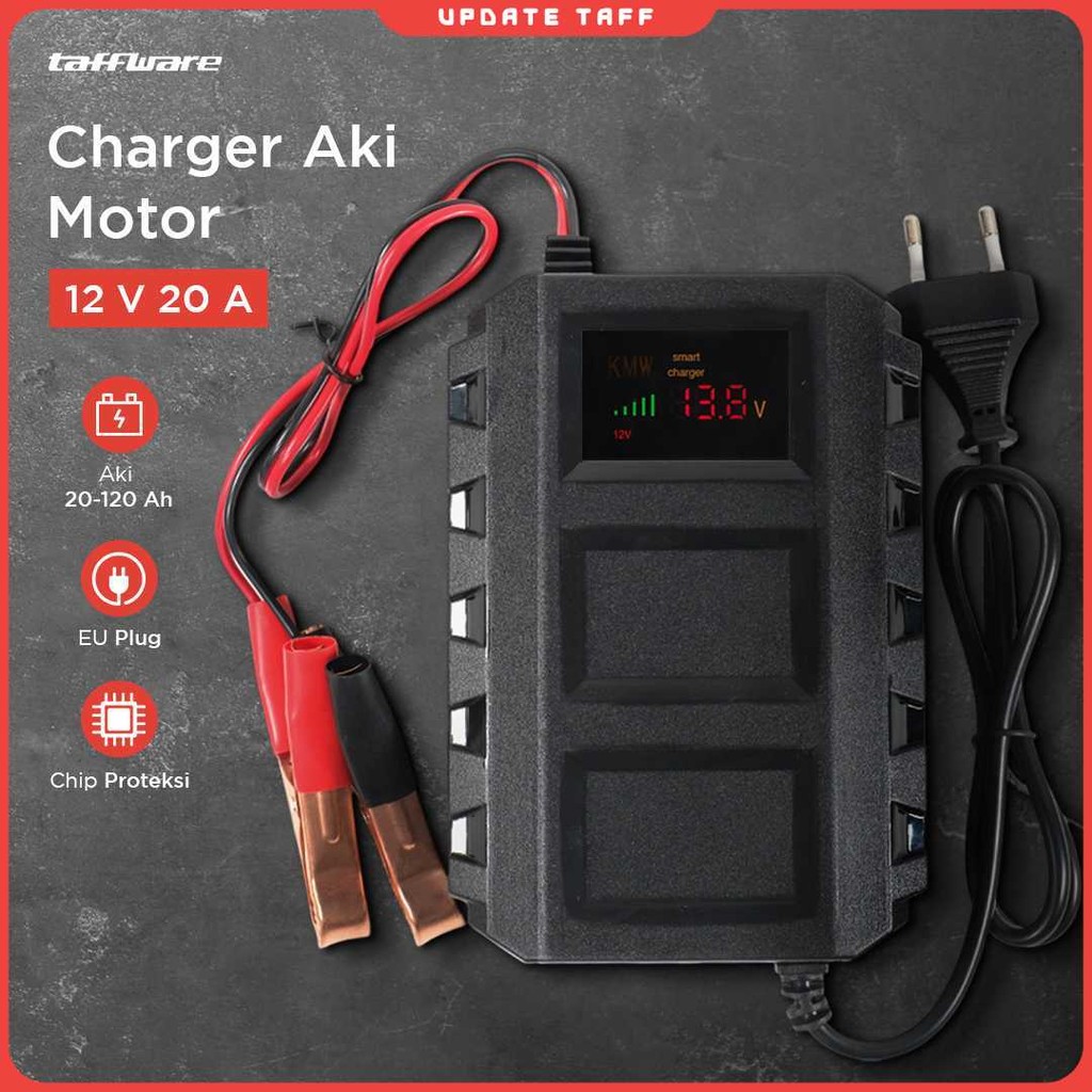 Taffware Charger Aki Mobil Intelligent Battery Charger 12V 20A - KC-20A