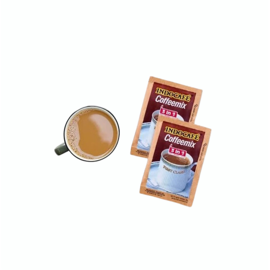 

Nikmat Tanpa Repot!! Indocafe Coffemix 3in 1 1 renteng 10 pcs
