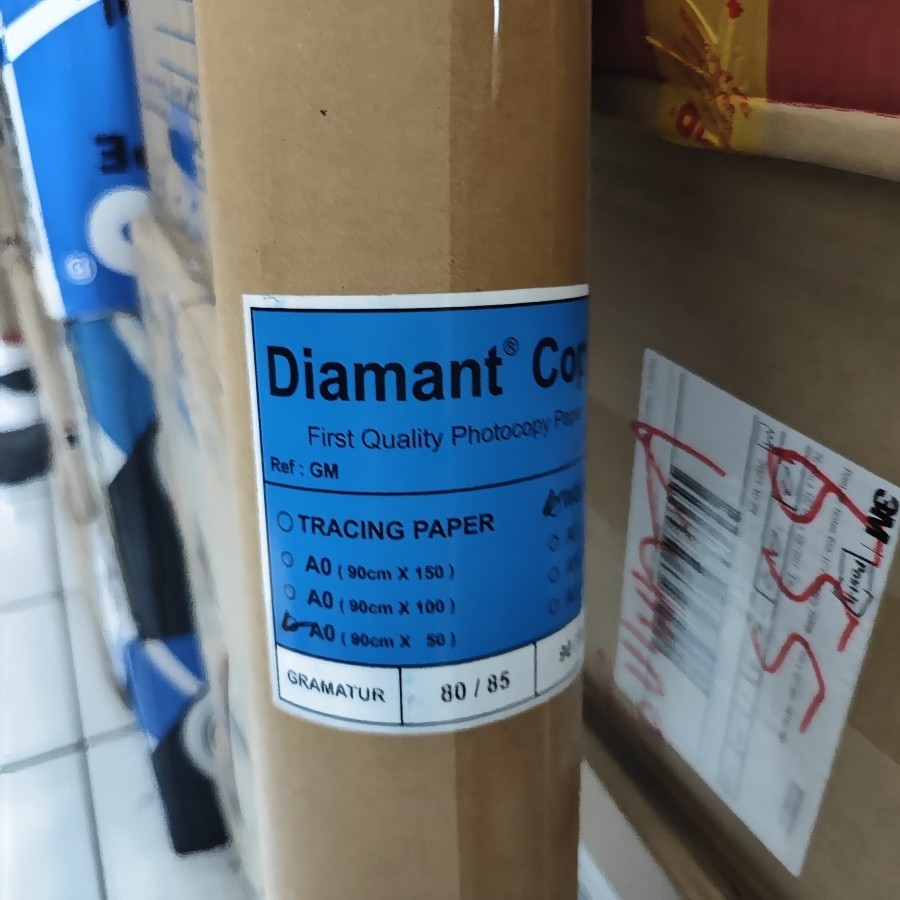 

kertas HVS roll 50 Meter 80 gr A0 Diamant (1 Gulung)