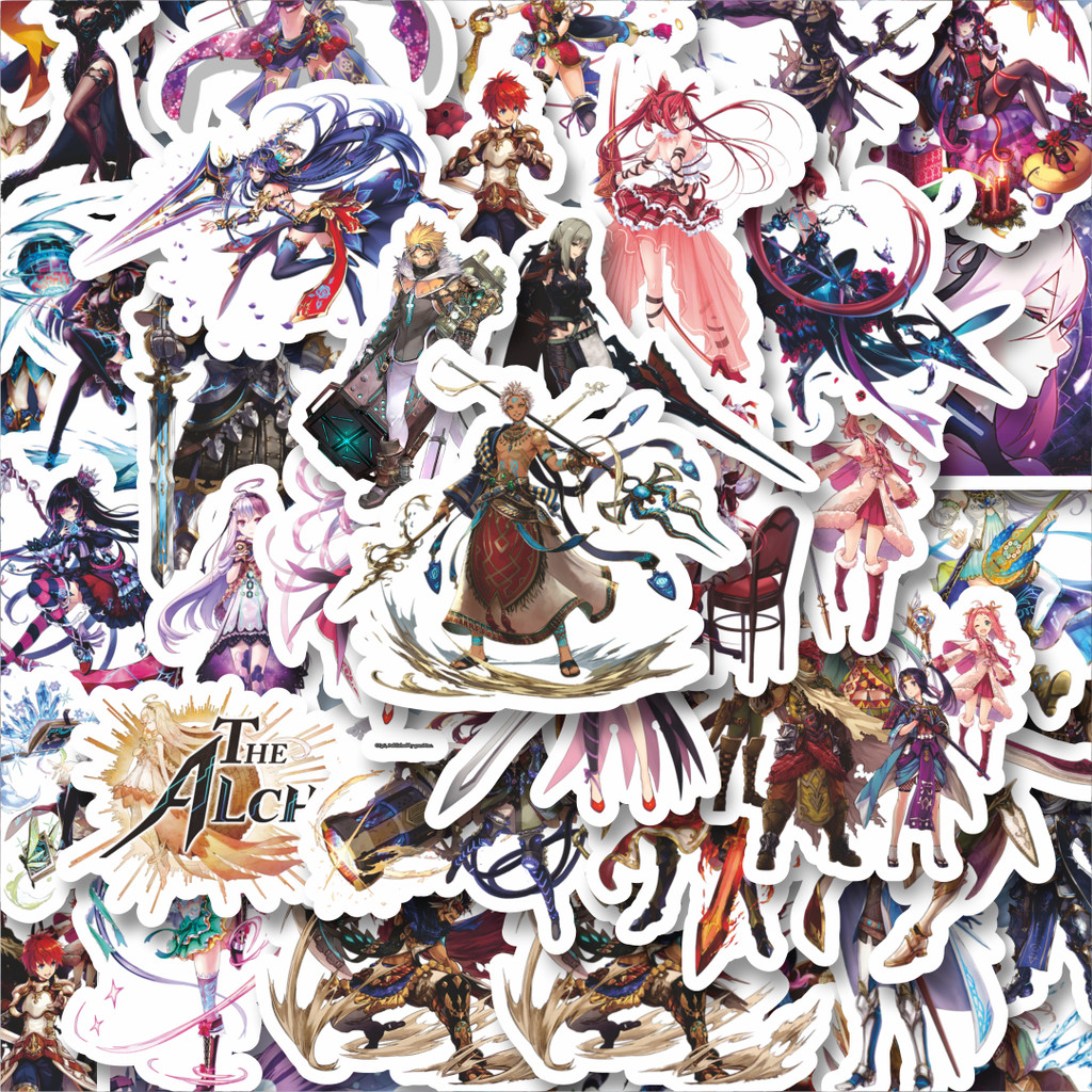 

100PCS Lucu Stiker Game Series Alchemist Code Character Mix Stiker Aesthetic Stiker Anti Air Stikers Berperekat Waterproof sticker decal buat Motor Helm Buku Journal Koper Casing HP Laptop Botol Minum Hadiah anak