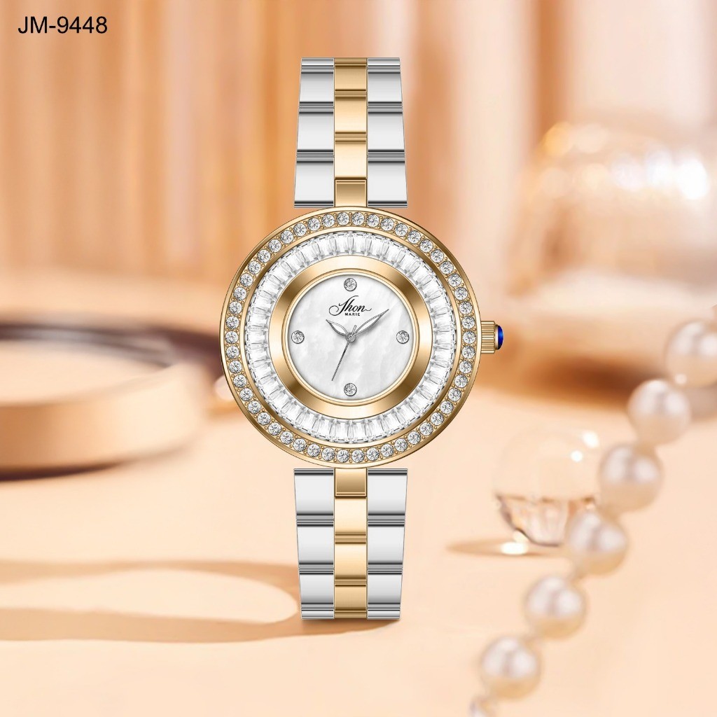 Jam Tangan Wanita Jhon Marie 9448 Rantai Stainless Steel Original