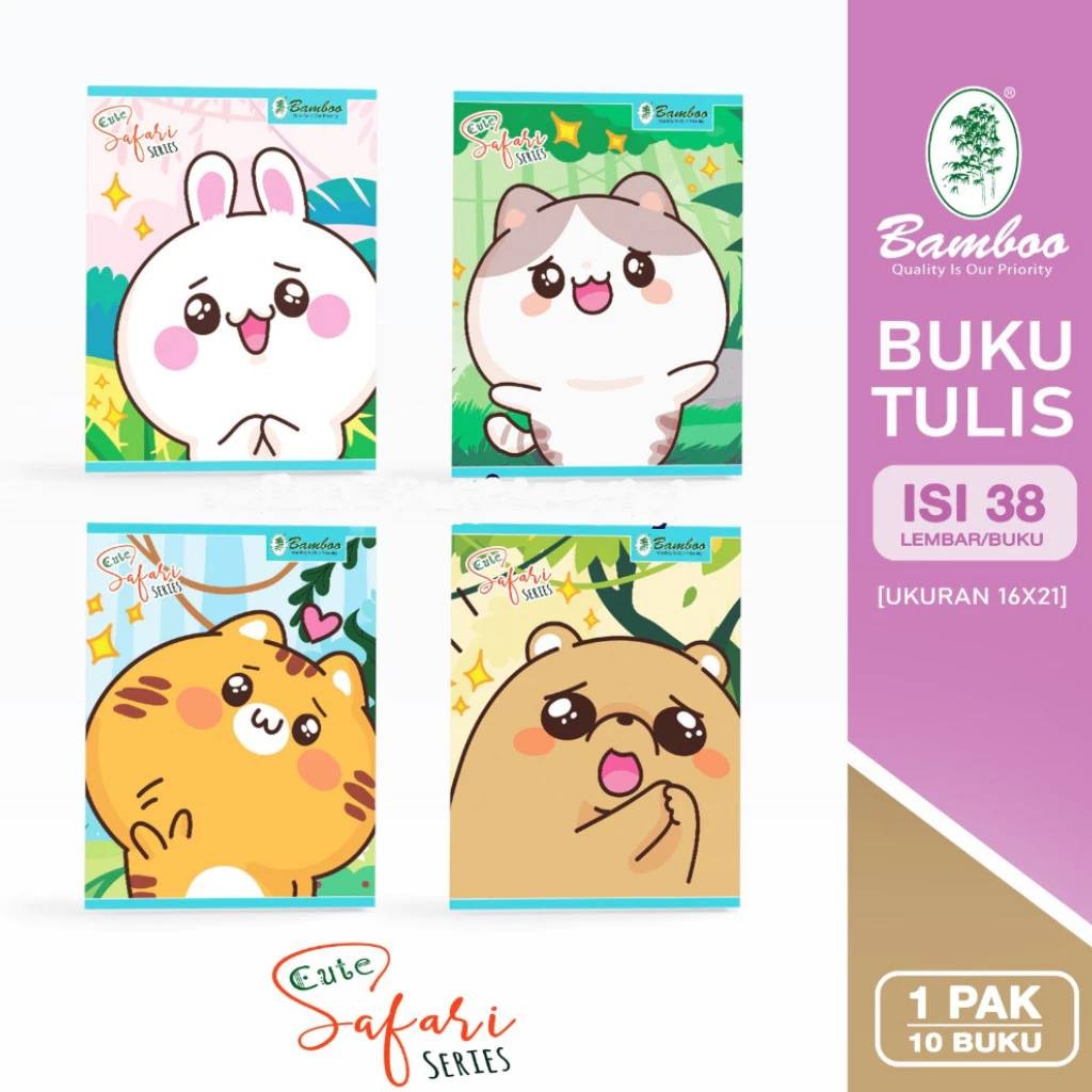 

Buku Tulis Bergaris Biasa Lucu / Buku Tulis Sekolah Motif Ukuran Pendek Isi 38 Lembar 10 Buku Bamboo