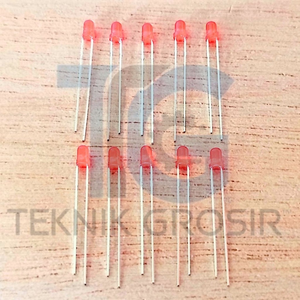 LED Mini 3MM Red – Lampu Kecil Warna Merah
