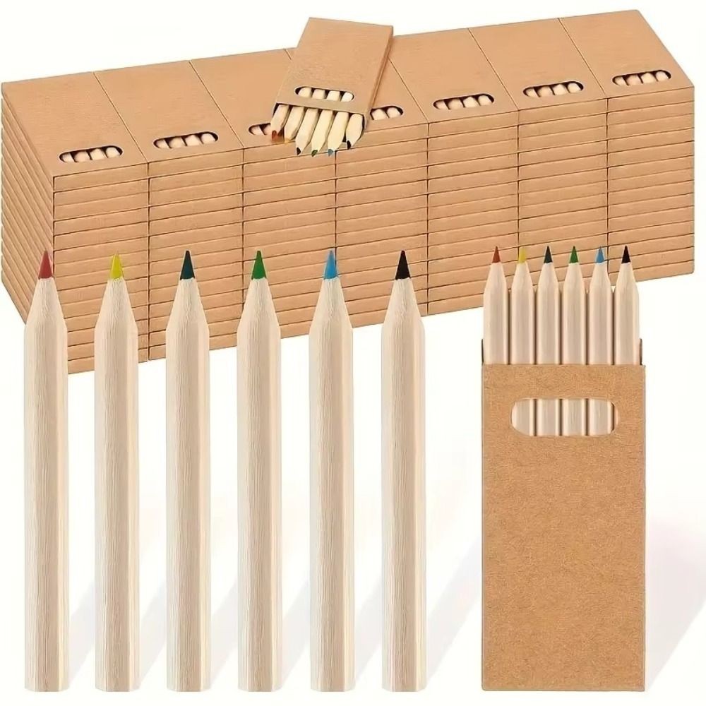 

Simple 8.8CM Color Pencil Writing Sketching Mini Colored Pencil Drawing Stationery Coloring Drawing Pencil Students