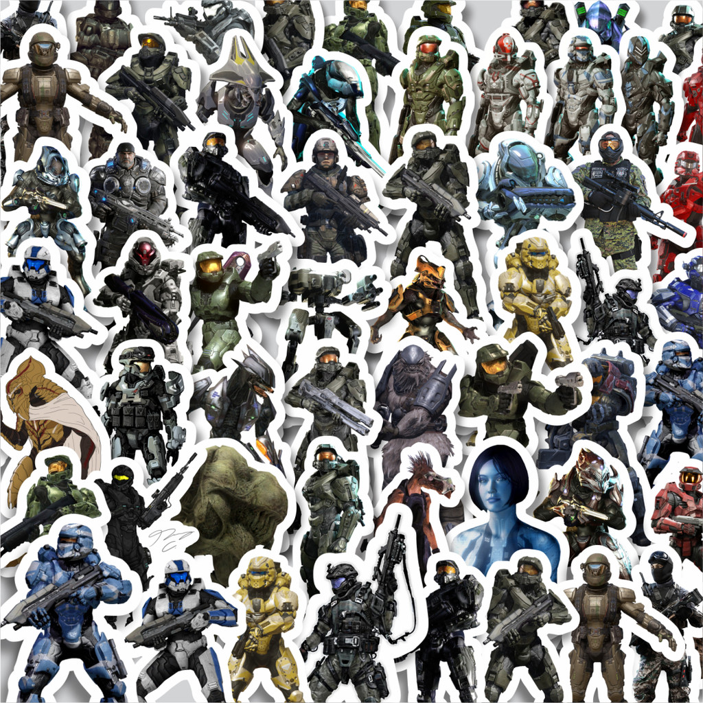 

Stiker Cutting Pack Stiker Game Series Halo Karakter Mix 3 Isi 100Pcs Series Aesthetic Lucu Keren Untuk Koper Bahan Vynil