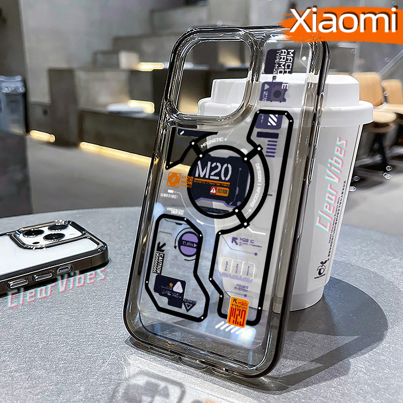 Keren Magnetic Glossy PC HardCase CASE Xiaomi 14T POCO X7 PRO M4 M6-Pro C65 F5 F4 12-LITE 13T Cowok 