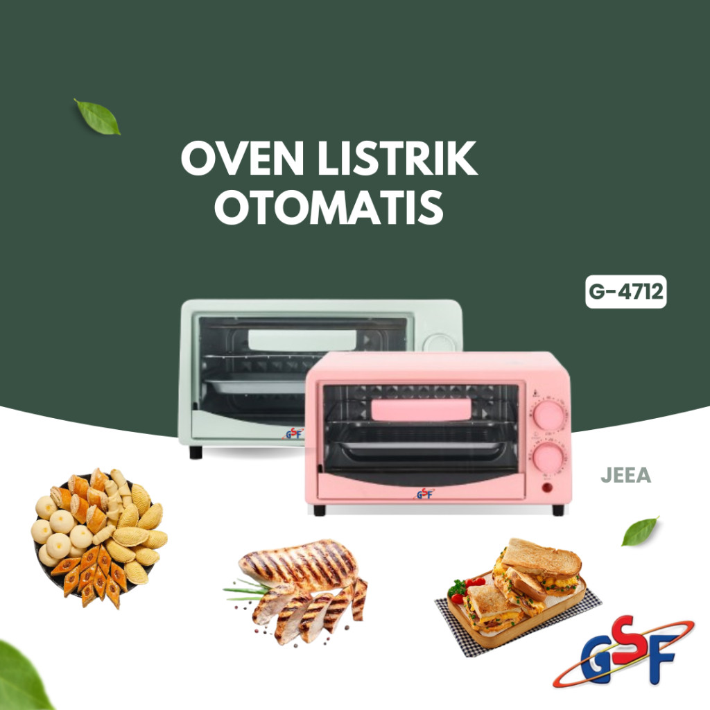 (G-4712) Oven Listrik GSF 4712 / 4612 alat penghangat panggang roti makanan oven serbaguna