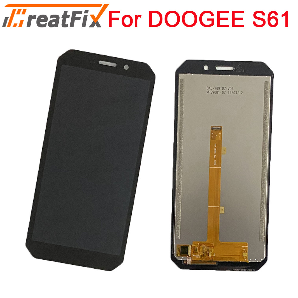 al Tested For DOOGEE S61 LCD Display Screen Tou Panel Digitizer For DOOGEE S61Pro S61 Pro LCD Displa