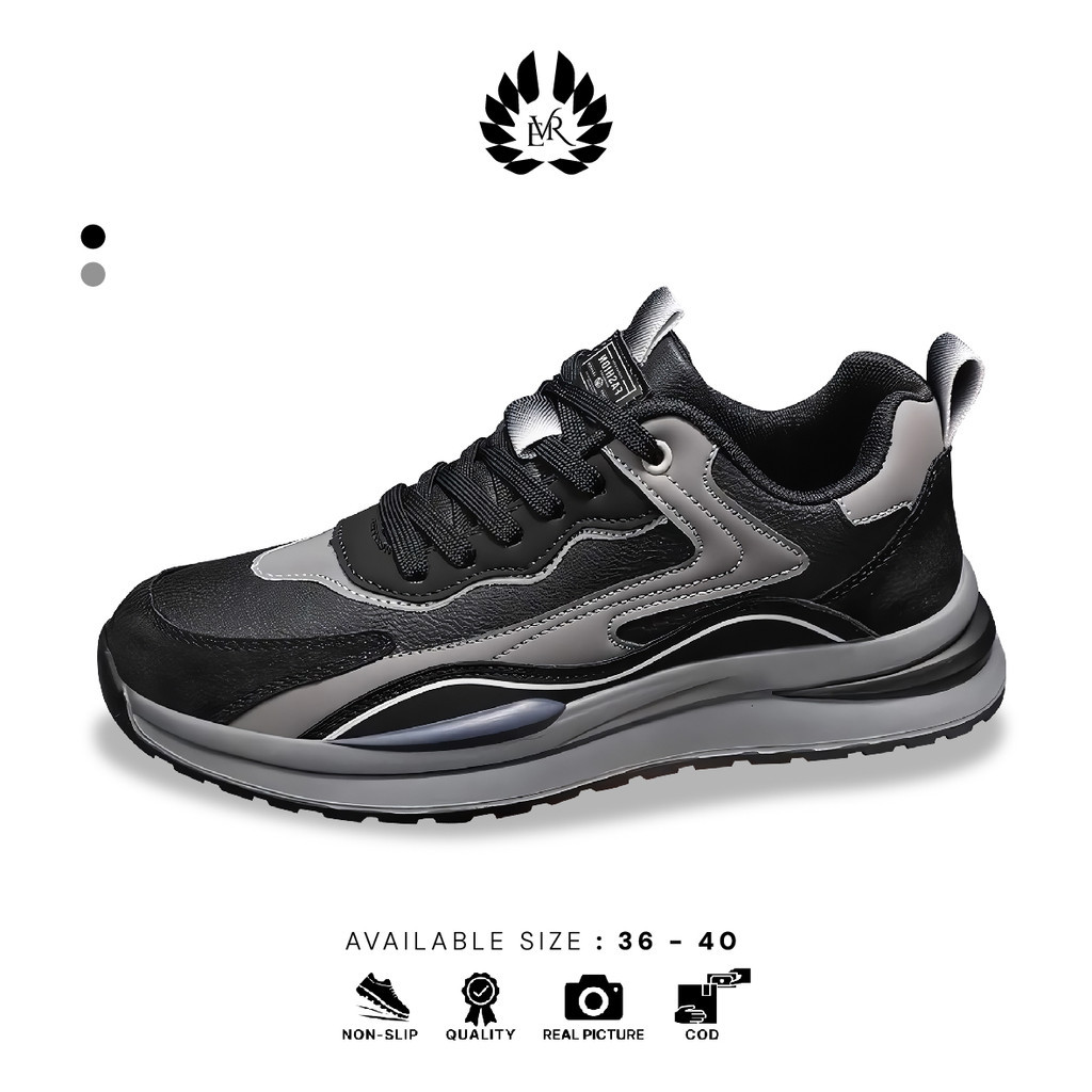 EVR Sepatu Sneakers Pria Original Sepatu Lari Olahraga Sepatu Kuliah Kerja Pria LV0674