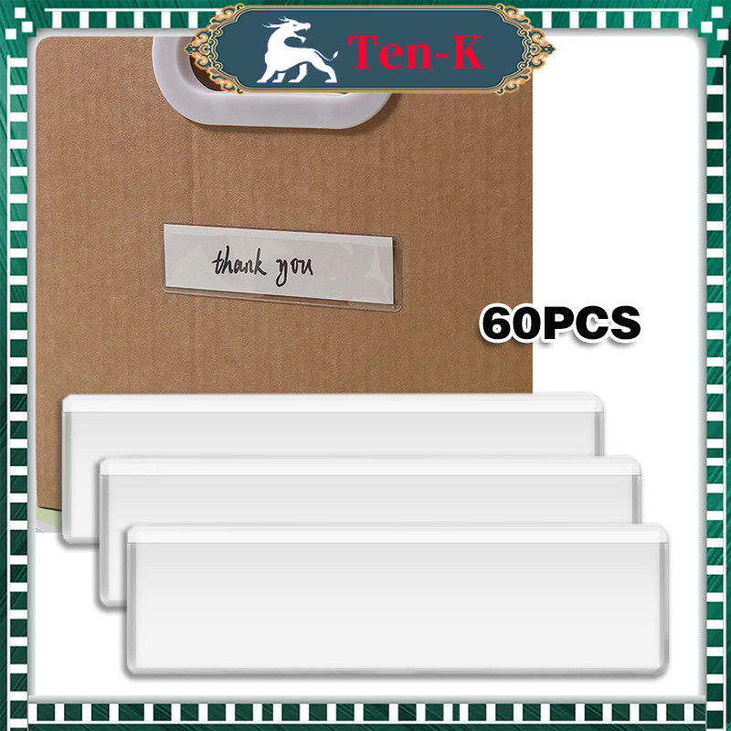 

60PCS Label Name Tag Self Adhesive / Label Holder Perekat / Price Tag