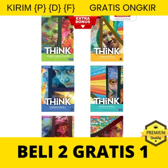 

{P} {D} {F} Cambridge Think Student book dan Workbook| Buku Pelajaran Bahasa Inggris Smp-Sma