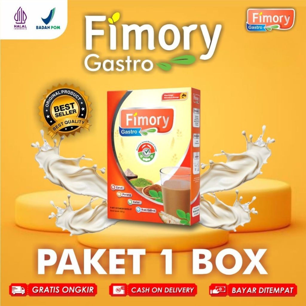 

FIMORY GASTRO 250GR - Minuman Umbi Garut 5X Atasi Asam Lambung Menahun dan GERD | Halal dan Sudah BPOM