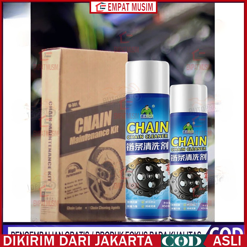 Pilihan Pembalap Profesional Chain Lube Pelumas Rantai Contact Cleaner Anti Karat Pembersih Rantai M