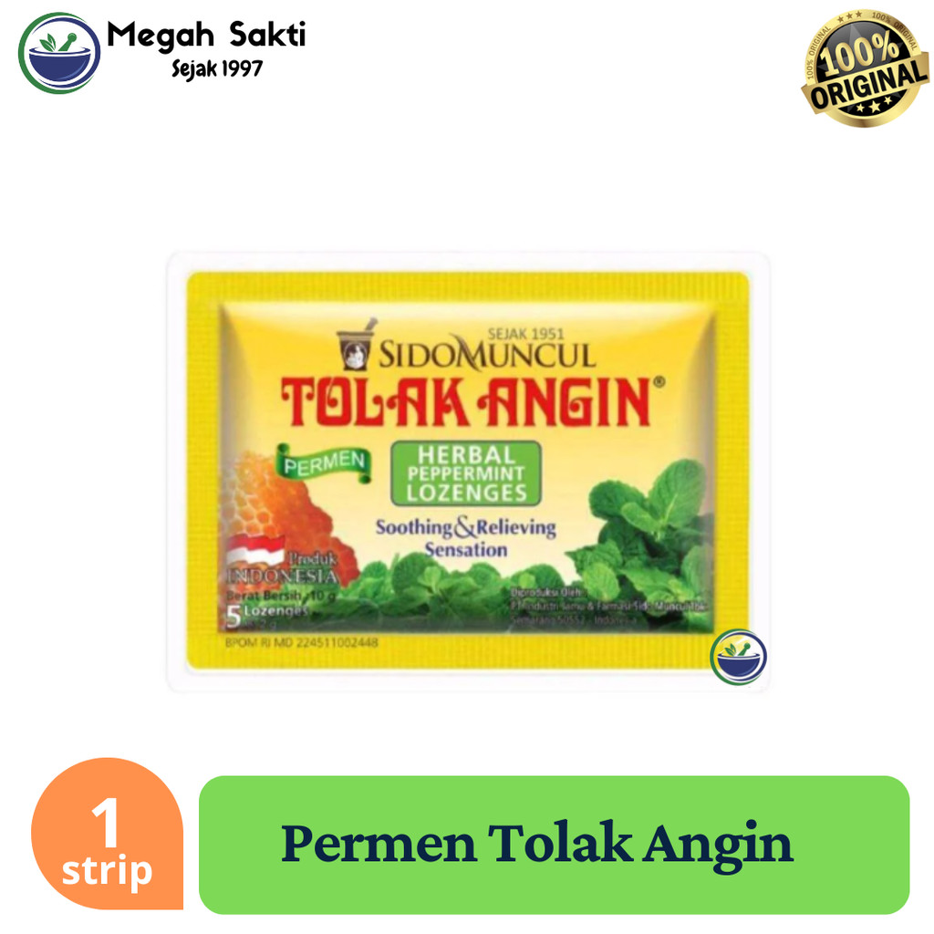 

Megah Sakti - Permen Tolak Angin Lozenges Sachet | Pelega Tenggorokan Kering Gatal