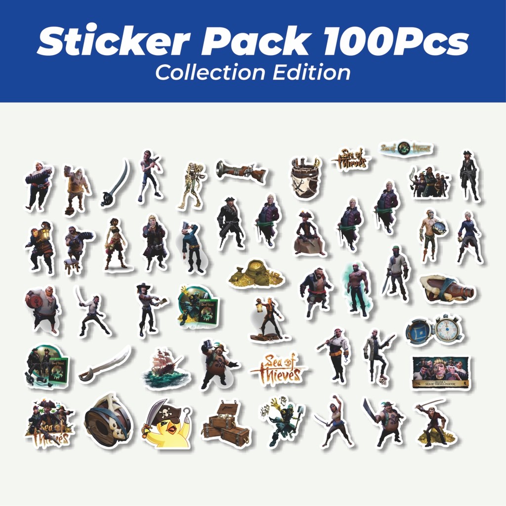 

Hot Stiker Game Series Sea Of Thieves Character Mix 1 Lucu Anti Air Stikers Berperekat Waterproof Sticker Decal Buat Motor Helm Buku Journal Koper Casing HP Laptop Botol Minum