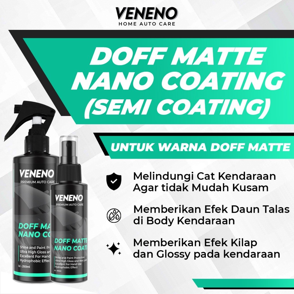 DOFF MATTE NANO COATING - Coating Cat Doff / Matte, Poles Cat Pengkilap Pelindung Perawatan Doff/Mat