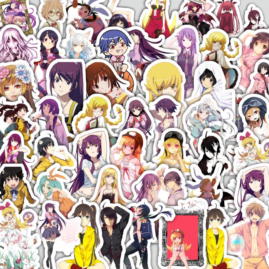 

Stiker Cutting Pack Stiker Game Series Monogatari Karakter Mix 2 Isi 100Pcs Series Aesthetic Lucu Keren Untuk Koper Bahan Vynil