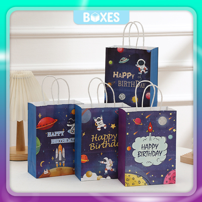 

Paper Bag Birthday / Paper bag Kraft / Tas Kraft Ulang Tahun / Paper Bag Kertas Hadiah Souvenir Ulang Tahun / Tas Goodie Bag Happy Birthday I AK02G3
