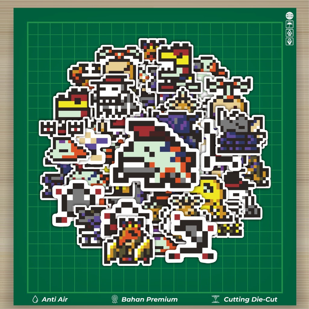 

HOT 50 PCS STIKER Stiker Pixel Digimon V4 Stiker Fashion Cars Decal Dingin Kartu Album Custom Vinyl Anti Air- Sticker Aesthetic Buku Journal Koper Casing HP Tablet Laptop Helm Motor Botol Minum