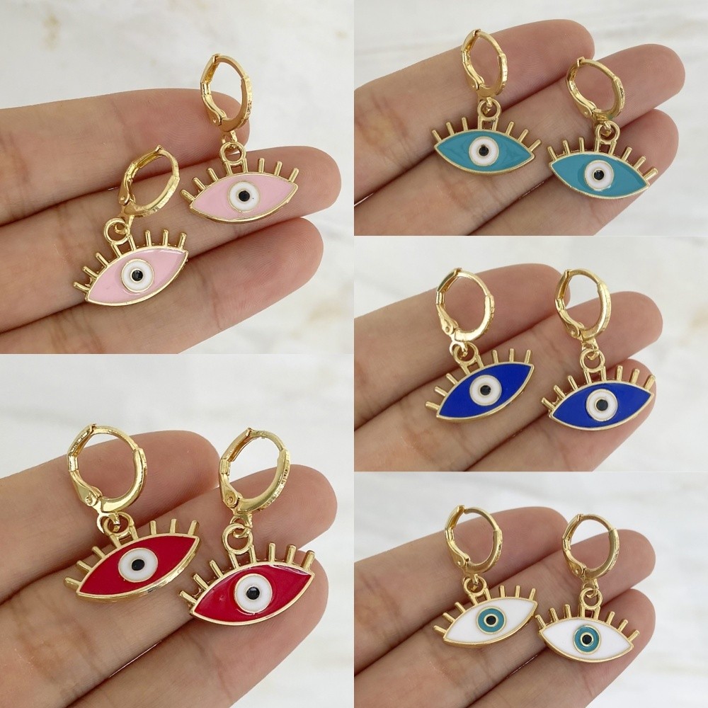 Anting-anting Tetes Minyak Paduan Mata Iblis,Anting-anting berbentuk mata,Anting-anting Wanita.