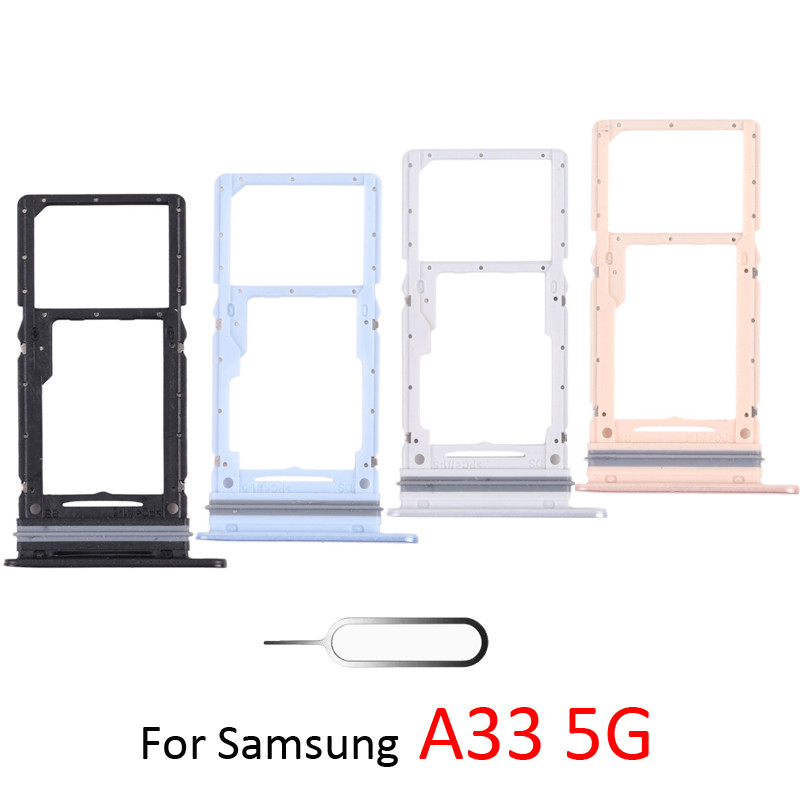 New SIM   ip Tray Slot Adapter For Samsung A33 5G A336 A336E A336B A336M Phone SD Holder Card Tray W