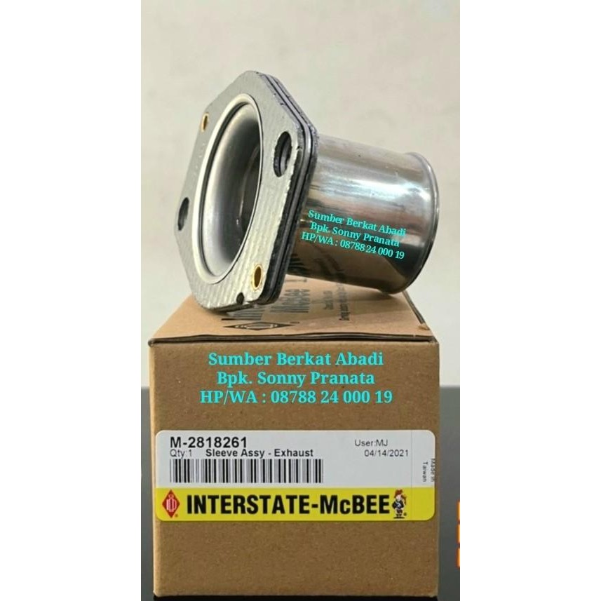 MCBEE INTERSTATE M-2818261 281-8261 2818261 SLEEVE ASSY EXHAUST