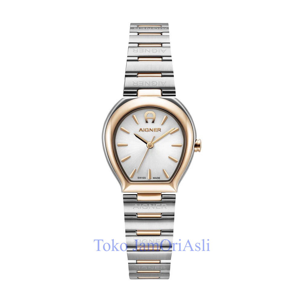 Promo Original Jam Tangan Wanita Aigner AGW.283004 Women Genova Two Tone Watch Swiss Made Garansi Re