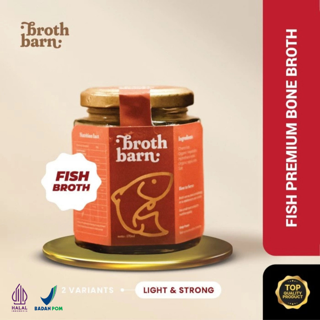 

Broth Barn - Fish Bone Broth Saripati Ikan Gabus (Strong) 170ml