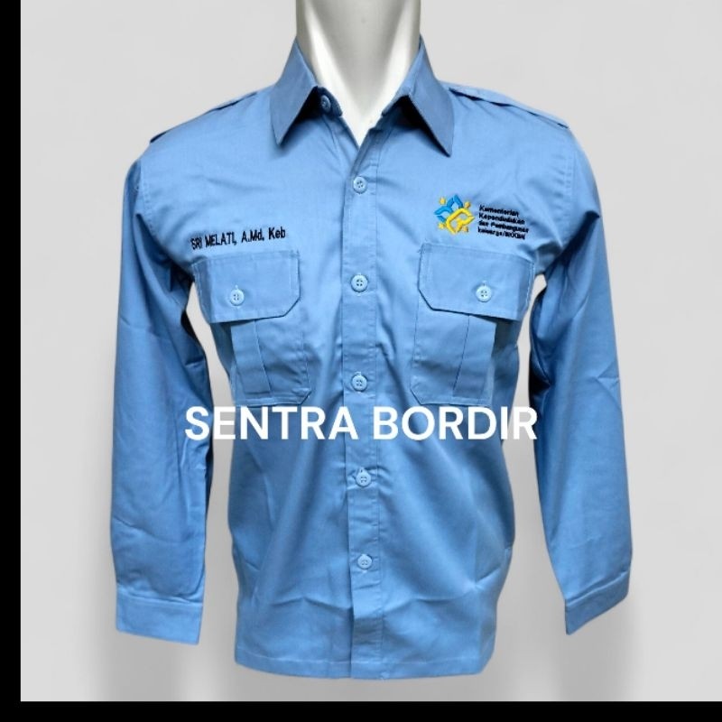 LIM_STORE Seragam Kemendukbangga BKKBN Kemeja Kementerian kependudukan Dan pembangunan keluarga BKKB